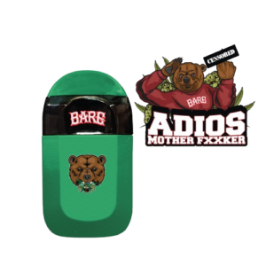 BARE 2G DISPOSABLES VAPES - GREEN ADIOS MOTHER FXXXER