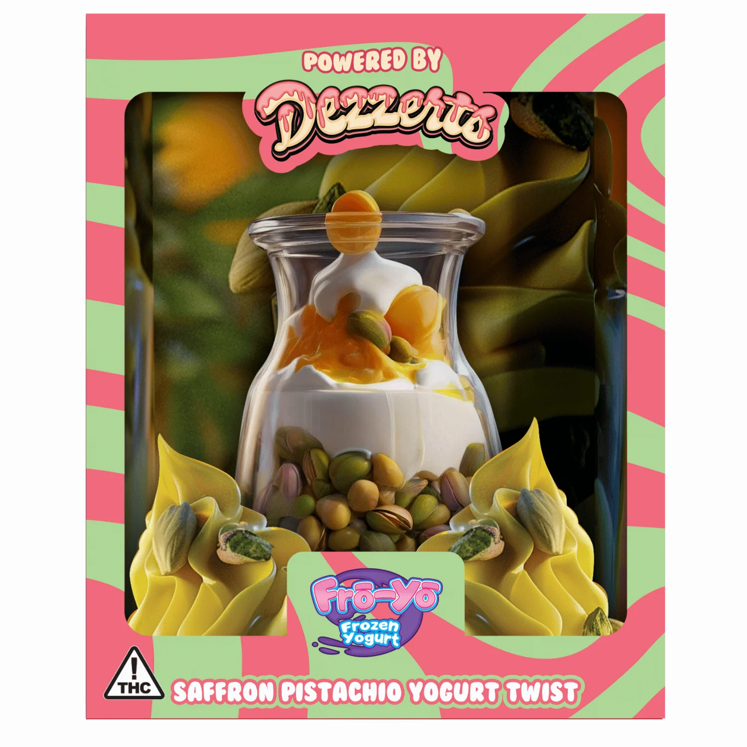 FROYO - SAFFRON PISTACHIO YOGURT TWIST