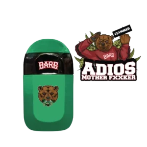 BARE 2G DISPOSABLES VAPES - GREEN ADIOS MOTHER FXXXER